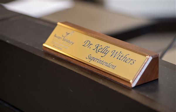 Dr. Kelly Withers name plate